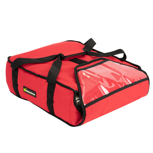 Restaurantware Delivery Tek Red Pizza Bag - Holds 2-16" Or 3-14" Insulated - 16 1/2" X 18" X 6 1/2" - 1 Count Box