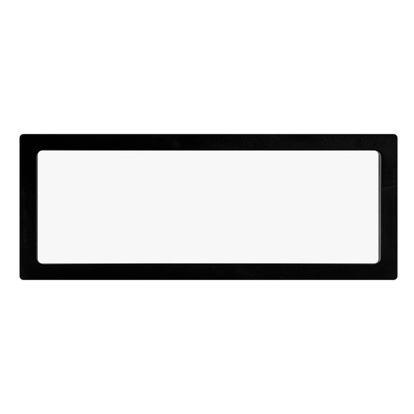 Restaurantware Display Tek Rectangle Black Plastic 3D Floating Display Case - 9" X 3 1/2" X 3/4" - 10 Count Box