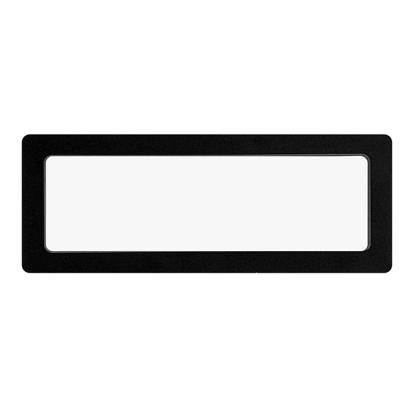 Restaurantware Display Tek Rectangle Black Plastic 3D Floating Display Case - 7" X 2 3/4" X 3/4" - 10 Count Box