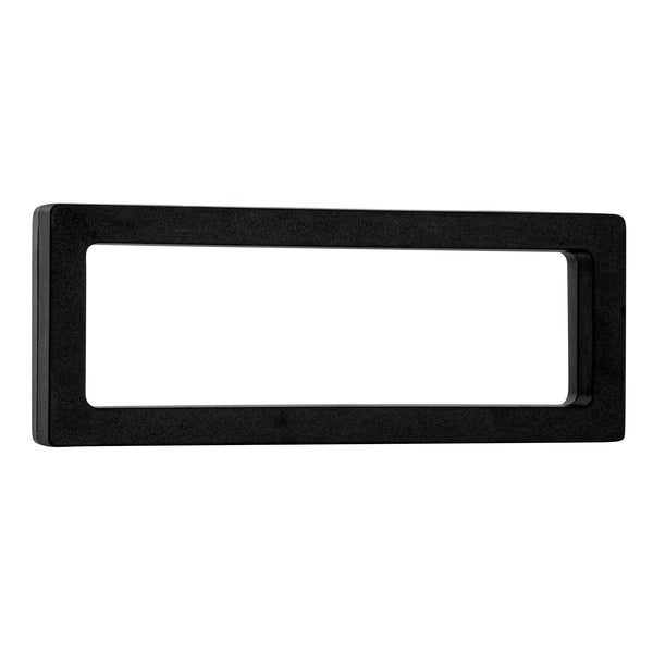 Restaurantware Display Tek Rectangle Black Plastic 3D Floating Display Case - 7" X 2 3/4" X 3/4" - 10 Count Box