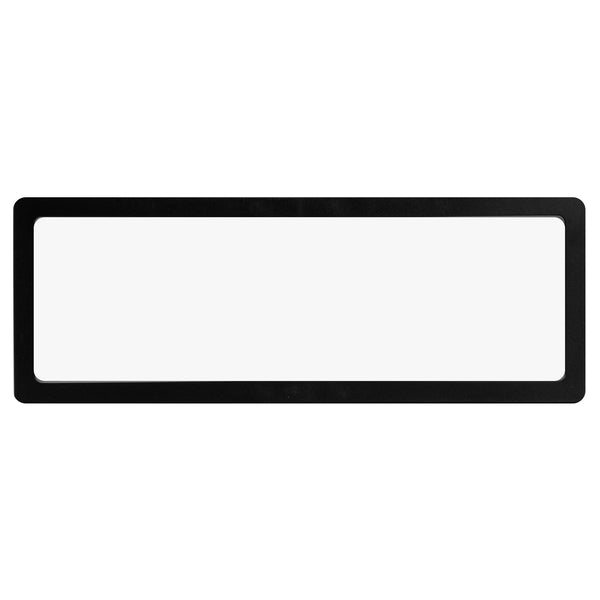Restaurantware Display Tek Rectangle Black Plastic 3D Floating Display Case - 11 3/4" X 4 1/4" X 3/4" - 10 Count Box