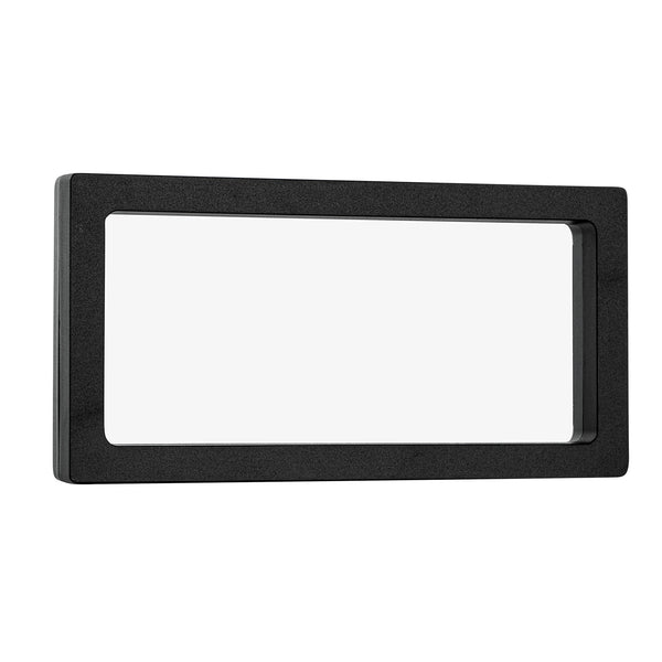 Restaurantware Display Tek Rectangle Black Plastic 3D Floating Display Case - 9" X 4 1/4" X 3/4" - 10 Count Box