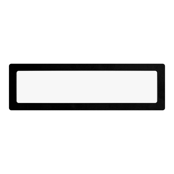 Restaurantware Display Tek Rectangle Black Plastic 3D Floating Display Case - 9" X 2 3/4" X 3/4" - 10 Count Box
