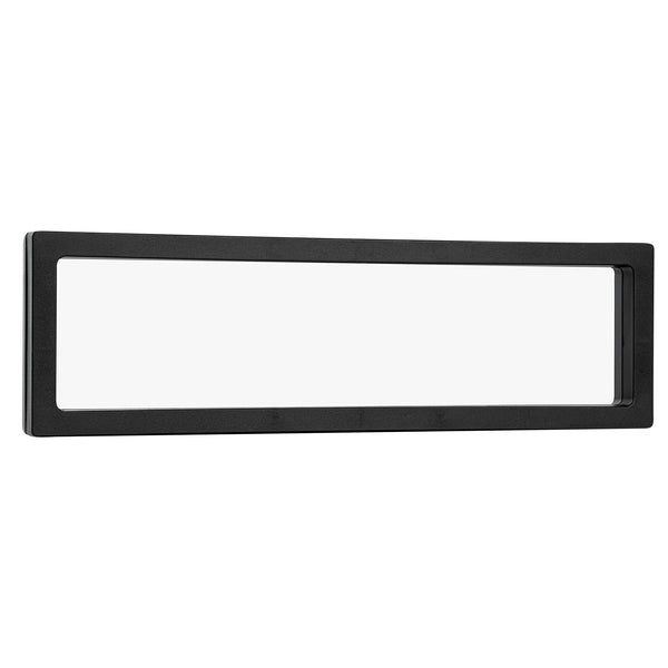 Restaurantware Display Tek Rectangle Black Plastic 3D Floating Display Case - 9" X 2 3/4" X 3/4" - 10 Count Box