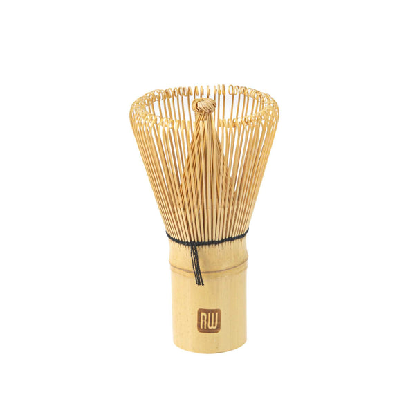 Restaurantware Dojo Natural Bamboo Matcha Whisk Chasen - Clear Plastic Case - 2 1/4" X 2 1/4" X 4" - 1 Count Box