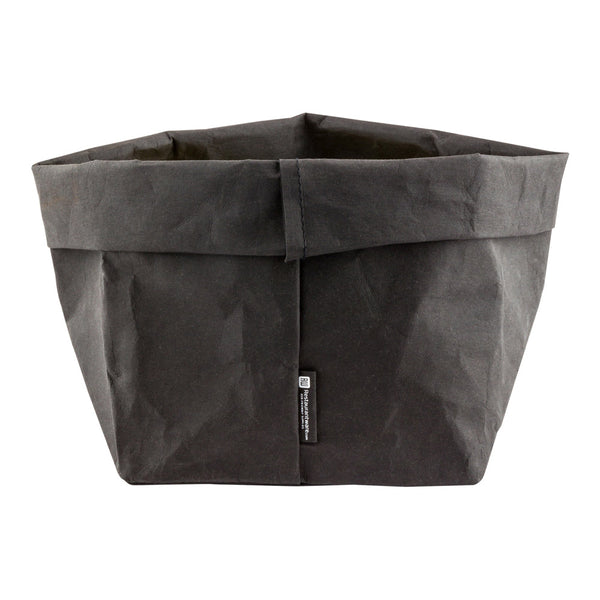 Restaurantware DuraLux Black Paper Washable Bag - 7 3/4" X 7 3/4" X 9 3/4" - 1 Count Box