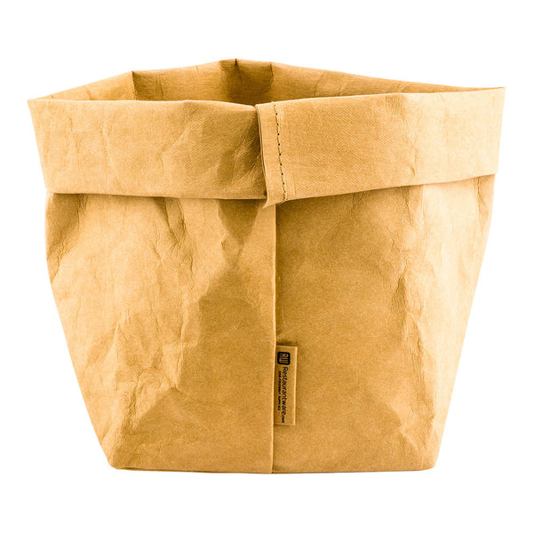 Restaurantware DuraLux Kraft Paper Washable Bag - 6 1/4" X 6 1/4" X 9 3/4" - 1 Count Box
