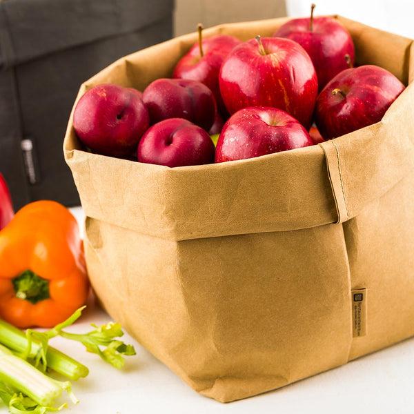 Restaurantware DuraLux Kraft Paper Washable Bag - 7 3/4" X 7 3/4" X 9 3/4" - 1 Count Box