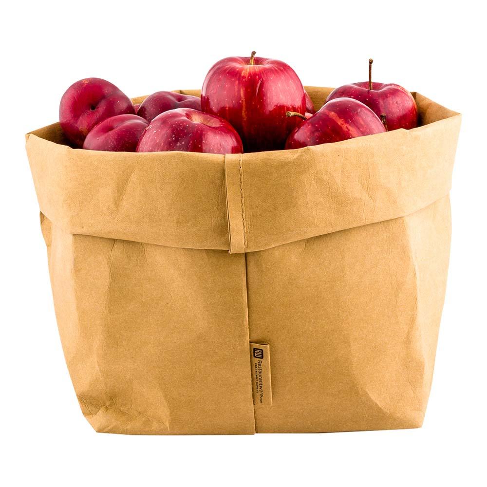 restaurantware DuraLux Kraft Paper Washable Bag - 7 3/4" x 7 3/4" x 9 3/4" - 1 count box