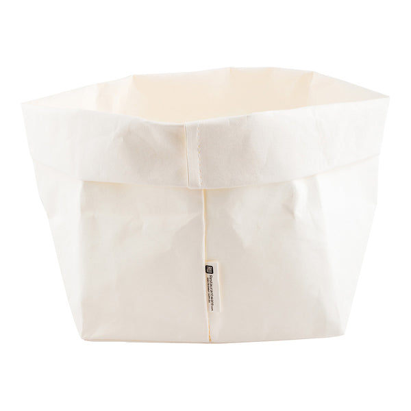 Restaurantware DuraLux White Paper Washable Bag - 7 3/4" X 7 3/4" X 9 3/4" - 1 Count Box