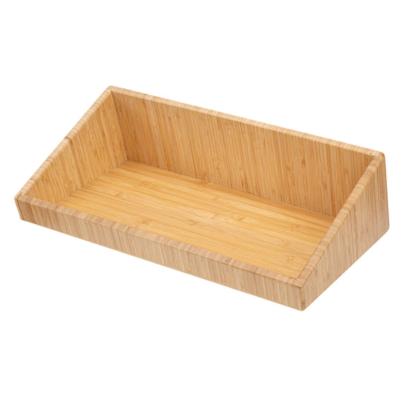 Restaurantware Eco Display Rectangle Natural Bamboo Display Bin - 20" X 12" X 7" - 1 Count Box