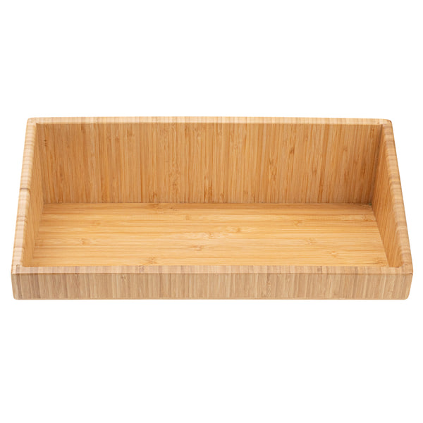 Restaurantware Eco Display Rectangle Natural Bamboo Display Bin - 20" X 12" X 7" - 1 Count Box