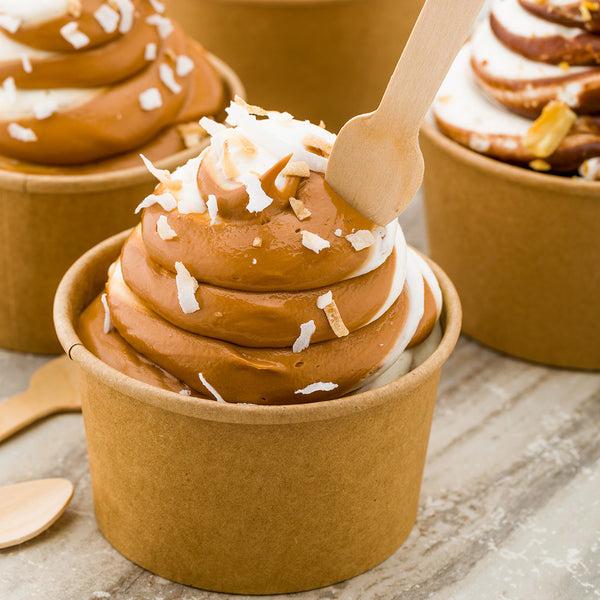 Restaurantware Eco Luxe Natural Wood Tasting Spoon - 3 3/4" - 1000 Count Box