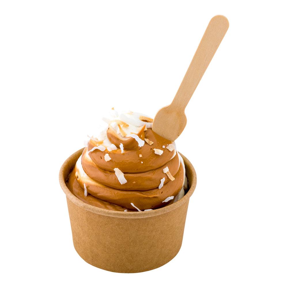 restaurantware Eco Luxe Natural Wood Tasting Spoon - 3 3/4" - 1000 count box