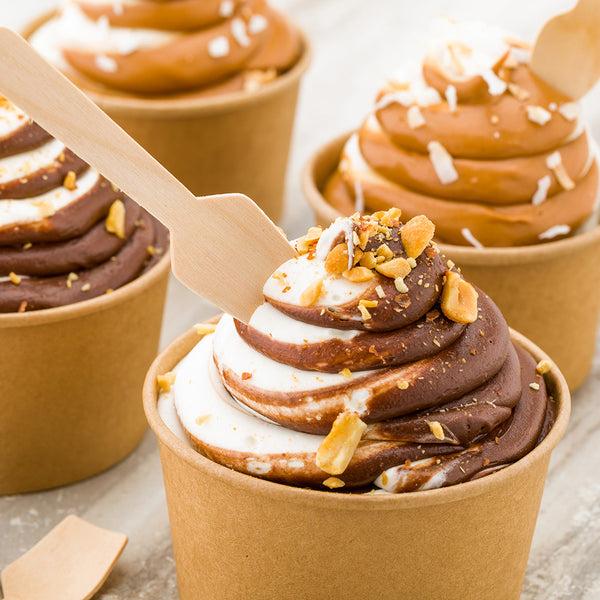 Restaurantware Eco Luxe Square Natural Wood Tasting Spoon - 3 3/4" - 1000 Count Box