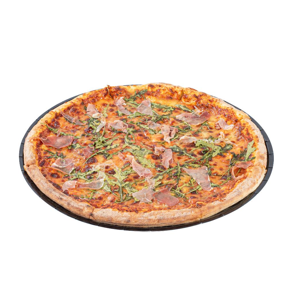 restaurantware Eco Pie Round Black Paperboard Pizza Tray - Oven-Safe - 18'' - 50 count box