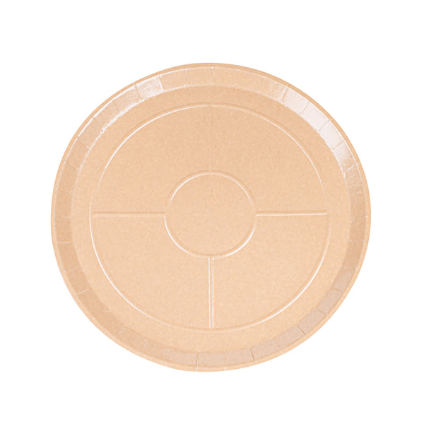 Restaurantware Eco Pie Round Kraft Paperboard Pizza Tray - Oven-Safe - 18'' - 50 Count Box