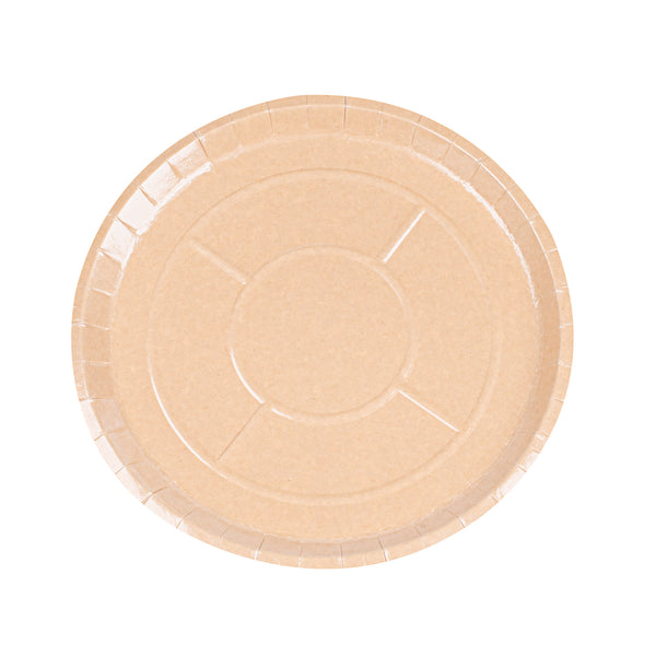 Restaurantware Eco Pie Round Kraft Paperboard Pizza Tray - Oven-Safe - 12'' - 50 Count Box