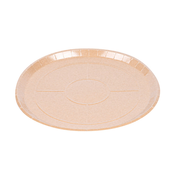 Restaurantware Eco Pie Round Kraft Paperboard Pizza Tray - Oven-Safe - 16" - 50 Count Box
