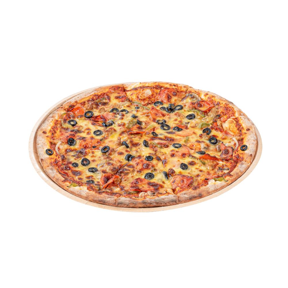 restaurantware Eco Pie Round Kraft Paperboard Pizza Tray - Oven-Safe - 16" - 50 count box