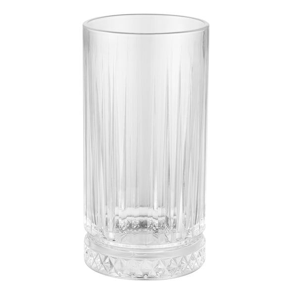 Restaurantware Elysia 15 Oz Drinking Glass - 3" X 3" X 6" - 12 Count Box