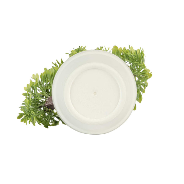 Restaurantware Fiore Round Green Plastic Petite Green Tree In Plastic Pot - 7" X 4" X 11" - 12 Count Box