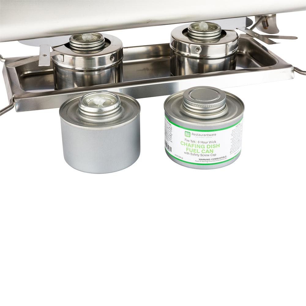 restaurantware Fire Tek 6 Hour Wick Chafing Fuel - with Safety Twist Cap - 3 3/4" x 3 3/4" x 3" - 24 count box