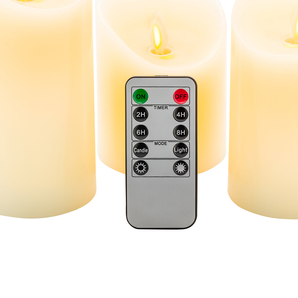 restaurantware Fire Tek White Plastic Remote Control - For Flameless Pillar Candle - 3 1/2" x 1 1/4" - 1 count box