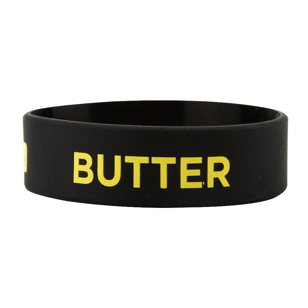 restaurantware First In First Out Black Silicone Butter Label Band - Fits 16 20 and 24 oz Squeeze Bottles - 10 count box