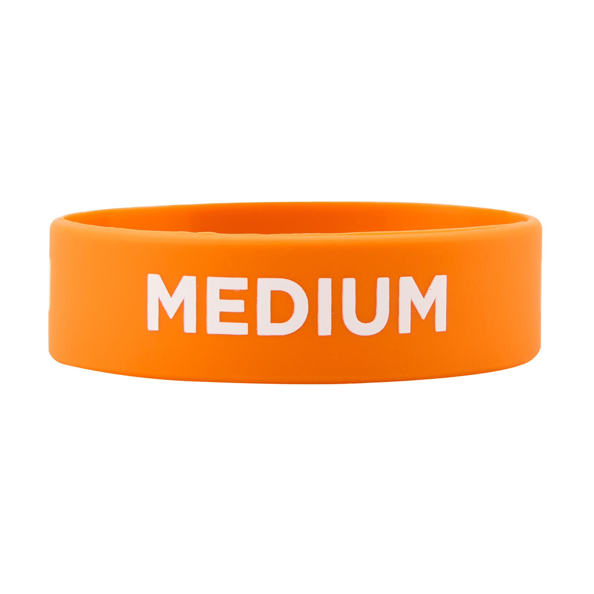 restaurantware First In First Out Orange Silicone Medium Label Band - Fits 16 20 and 24 oz Squeeze Bottles - 10 count box