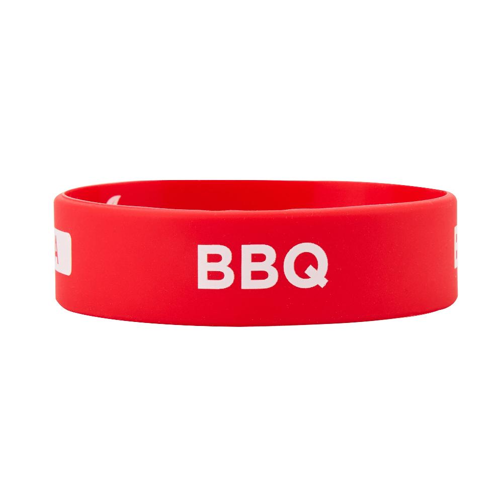 restaurantware First In First Out Red Silicone BBQ Label Band - Fits 16 20 and 24 oz Squeeze Bottles - 10 count box