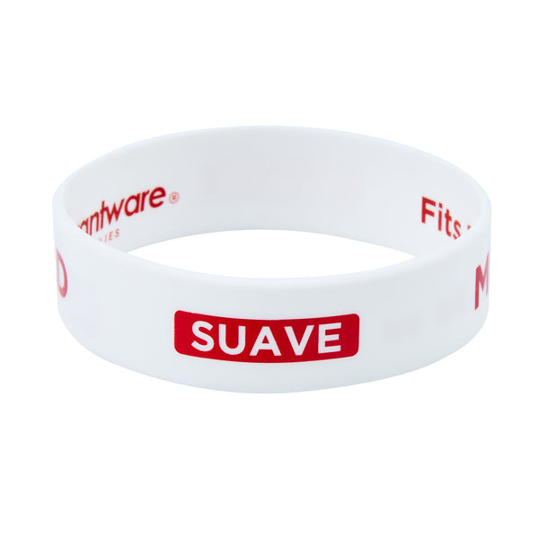 Restaurantware First In First Out White Silicone Mild Label Band - Fits 16 20 And 24 Oz Squeeze Bottles - 10 Count Box
