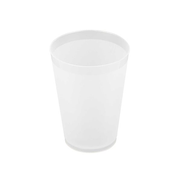 Restaurantware Flexi Grip 12 Oz Round Frosted Plastic Cup - 3 1/4" X 3 1/4" X 4 1/4" - 500 Count Box