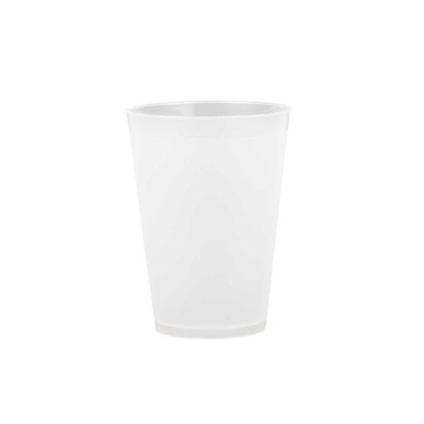 Restaurantware Flexi Grip 12 Oz Round Frosted Plastic Cup - 3 1/4" X 3 1/4" X 4 1/4" - 500 Count Box