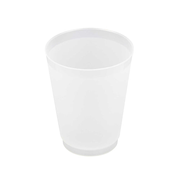 Restaurantware Flexi Grip 16 Oz Round Frosted Plastic Cup - 3 1/2" X 3 1/2" X 4 1/2" - 500 Count Box