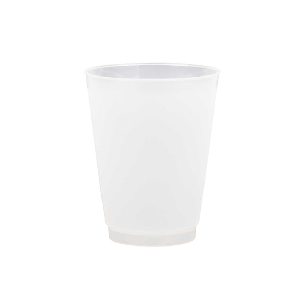 Restaurantware Flexi Grip 16 Oz Round Frosted Plastic Cup - 3 1/2" X 3 1/2" X 4 1/2" - 500 Count Box