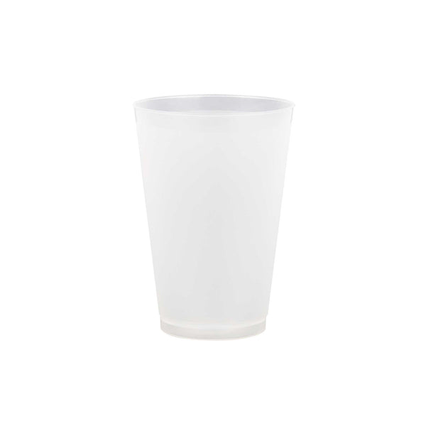 Restaurantware Flexi Grip 20 Oz Round Frosted Plastic Cup - 3 3/4" X 3 3/4" X 5 1/4" - 500 Count Box