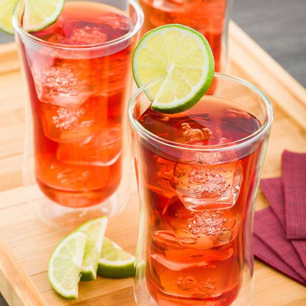 Restaurantware Forma Professional 10 Oz Round Glass Beverage Glass - Double Wall - 3" X 3" X 5 3/4" - 10 Count Box
