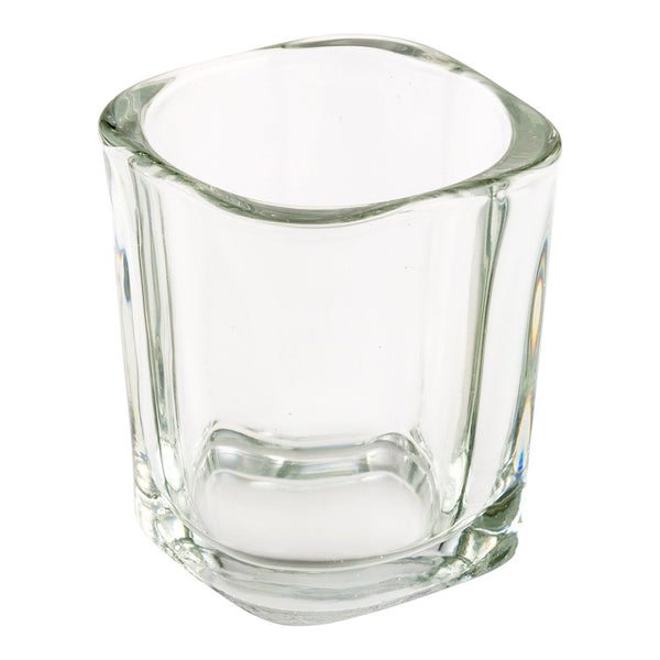 Restaurantware Forma Professional 3 Oz Glass Square Dessert Shot Glass - 2" X 2" X 2 1/2" - 10 Count Box