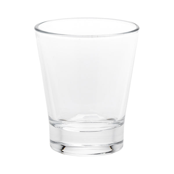 Restaurantware Forma Professional 3 Oz Perfetto Dessert Shot Glass - 2 1/4" X 2 1/4" X 2 3/4" - 60 Count Box