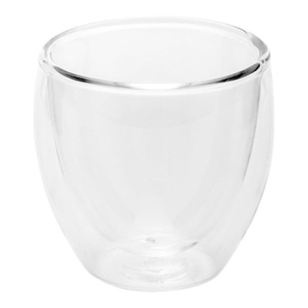 Restaurantware Forma Professional 3 Oz Round Glass Espresso Dessert Cup - Double Wall - 2 1/2" X 2 1/2" X 2 1/2" - 10 Count Box