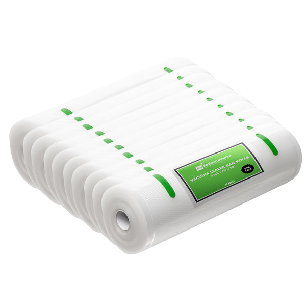 Restaurantware Fresh Hero Clear Plastic Full Mesh External Vacuum Sealer Bag Roll - 3 Mil - 11 1/2" X 50' - 10 Count Box