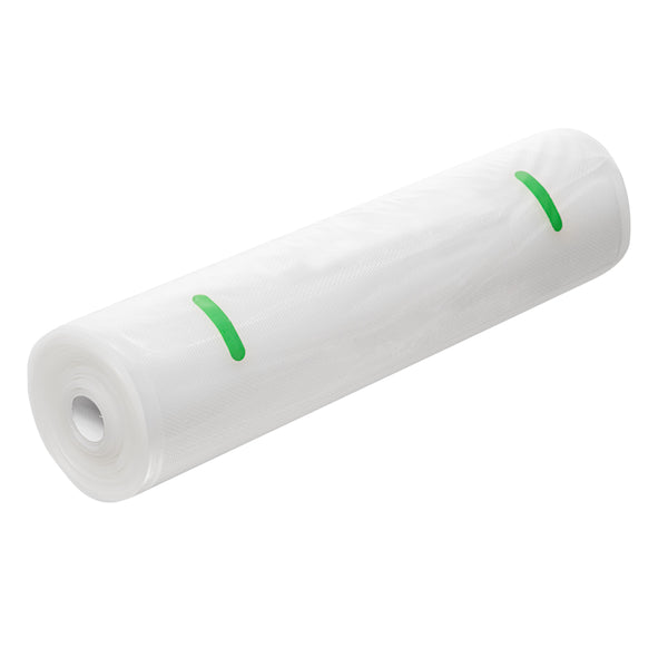 Restaurantware Fresh Hero Clear Plastic Full Mesh External Vacuum Sealer Bag Roll - 3 Mil - 15" X 50' - 10 Count Box