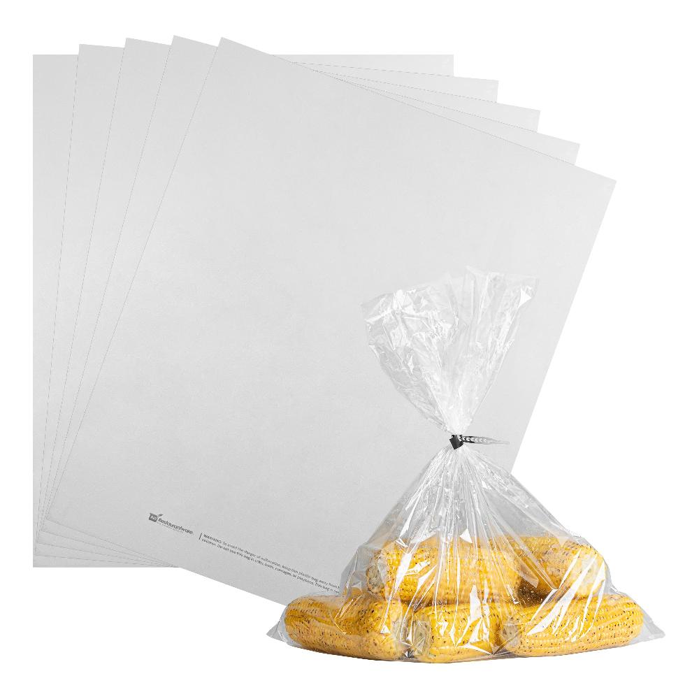 restaurantware Fresh Hero Clear Plastic Oven Bag - with Ties BPA-Free - 17" × 21 1/2" - 200 count box restaurantware Fresh Hero Clear Plastic Oven Bag - with Ties BPA-Free - 17" × 21 1/2" - 200 count box