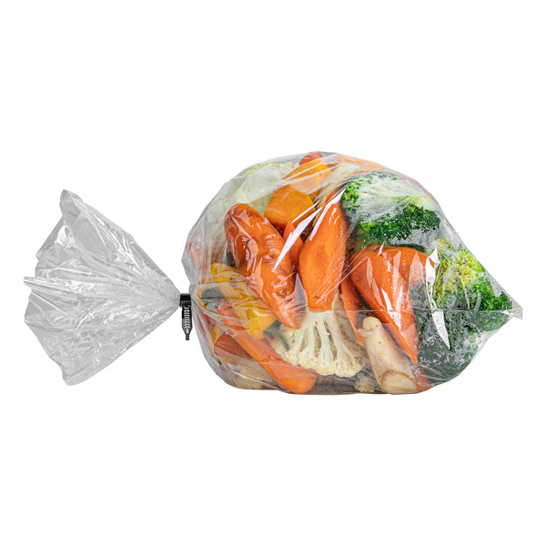 Restaurantware Fresh Hero Clear Plastic Oven Bag - With Ties BPA-Free - 14" × 17" - 200 Count Box