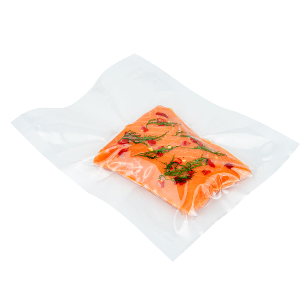 restaurantware Fresh Hero Clear Plastic Vacuum Sealer Bags - for Chamber Vacuum Sealer 3 mil BPA-Free - 6" x 8" - 1000 count box