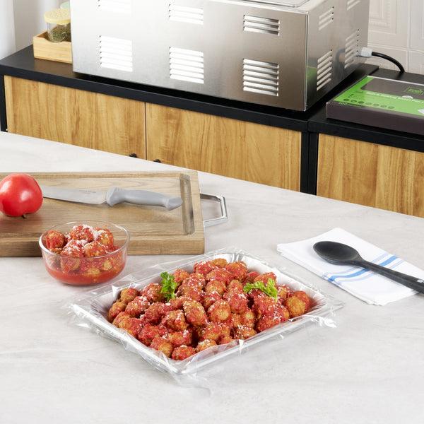 Restaurantware Fresh Hero Nylon Half Size Bun / Baking Sheet Pan Liner - 14 1/4" X 19" - 100 Count Box