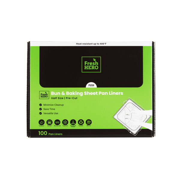 Restaurantware Fresh Hero Nylon Half Size Bun / Baking Sheet Pan Liner - 14 1/4" X 19" - 100 Count Box