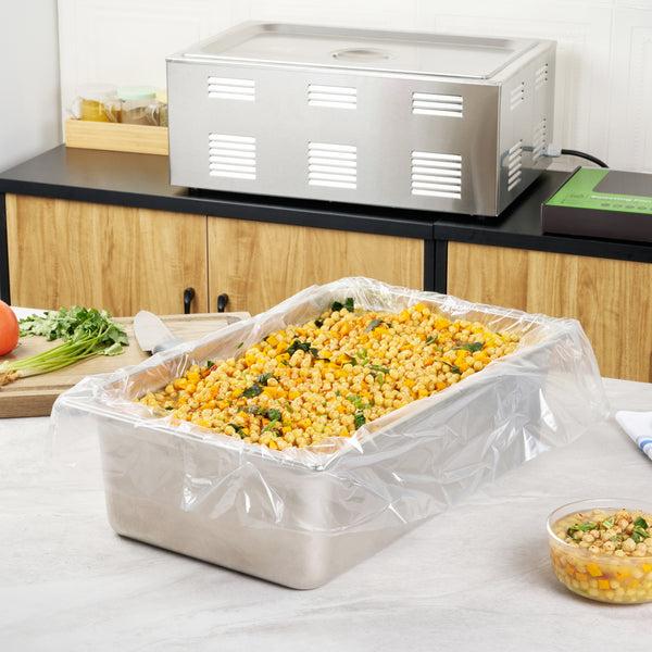 Restaurantware Fresh Hero Nylon Roasting Pan Liner - 6.5" Depth - 38" X 18" - 50 Count Box