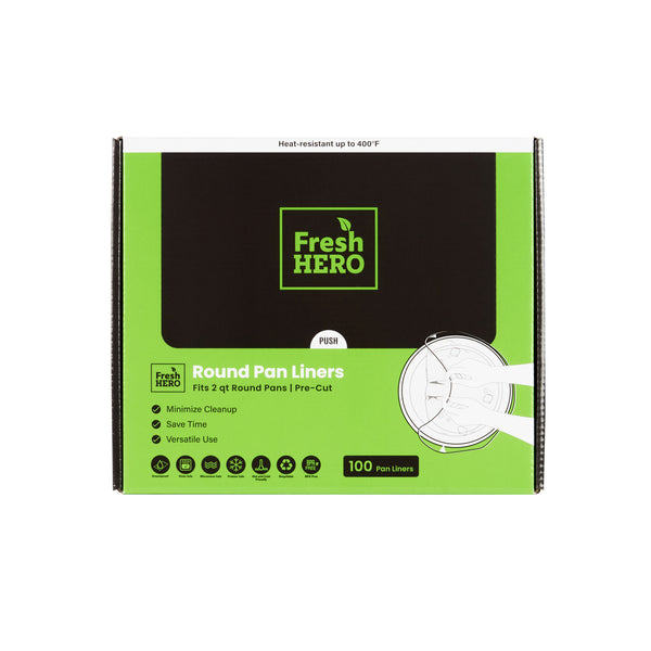 Restaurantware Fresh Hero Round Nylon Pan Liner - Fits 2 Qt Round Pans - 9" X 14" - 100 Count Box
